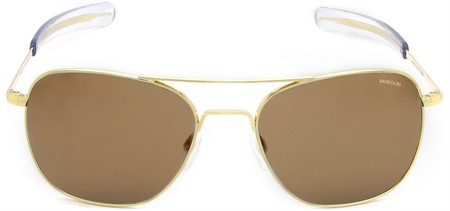 AVIATOR 55 23K GOLD BAYONET SKYTEC POLARIZED AMERICAN TAN