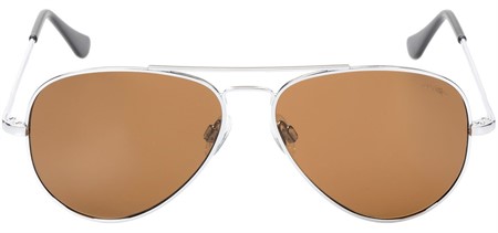 CONCORDE 61 BRIGHT CHROME SKULL GLASS TAN PLZD AR